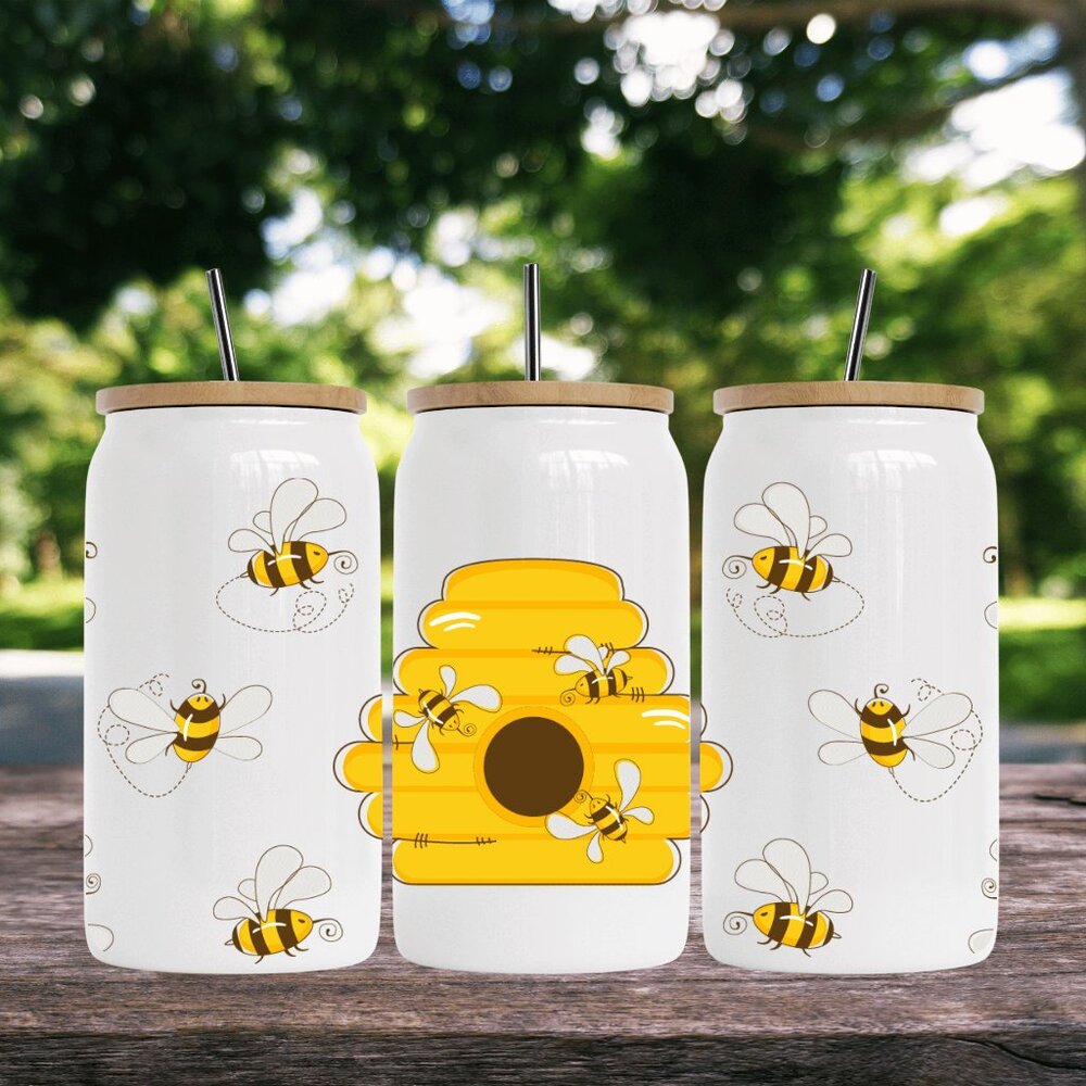 16 oz CAN TUMBLER WITH BAMBOO LID